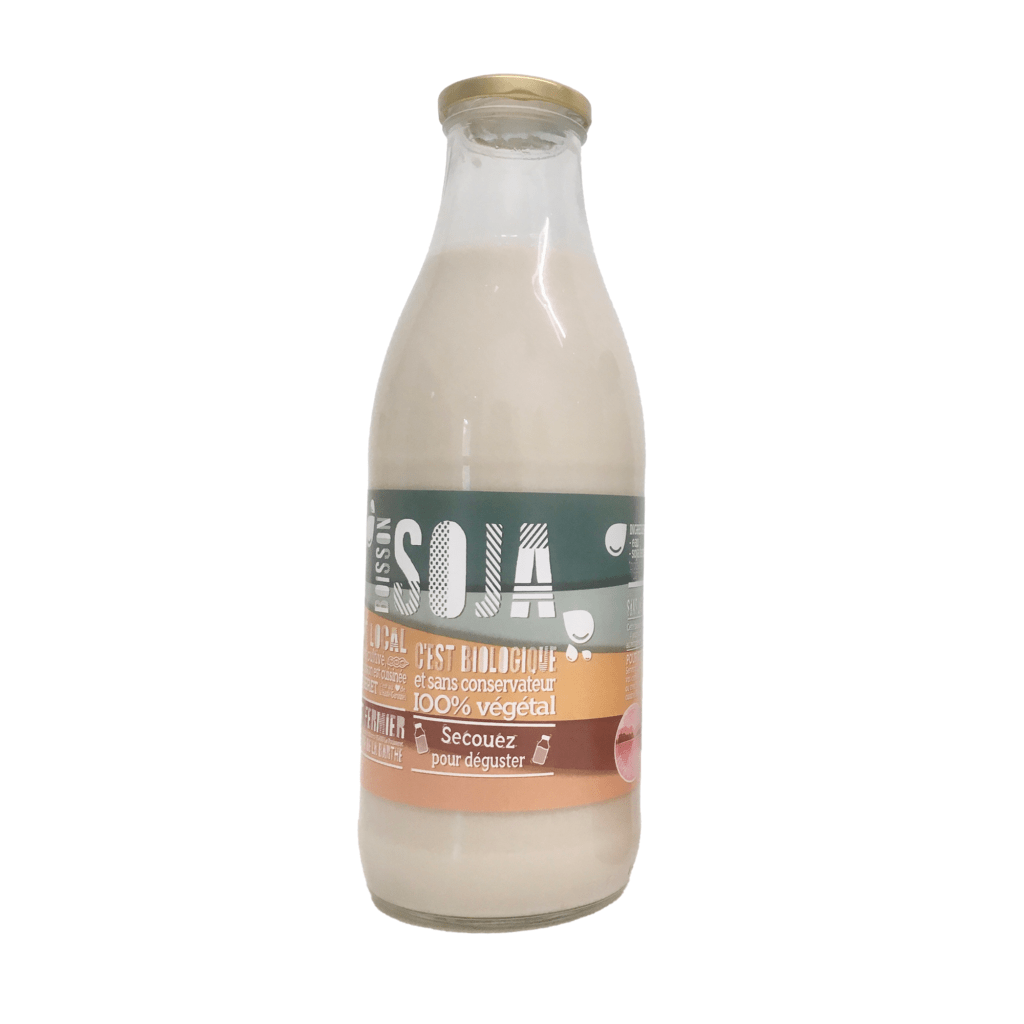 Boisson végétale au soja, bioet fermière de la ferme de la Barthe