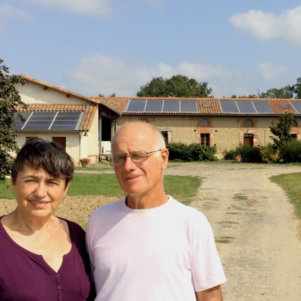 Marie-Rose et Jacques Daran sur la ferme de La Barthe, agriculture biologique et céréalière en Haute-Garonne sur la commune de Le Fousseret 31430